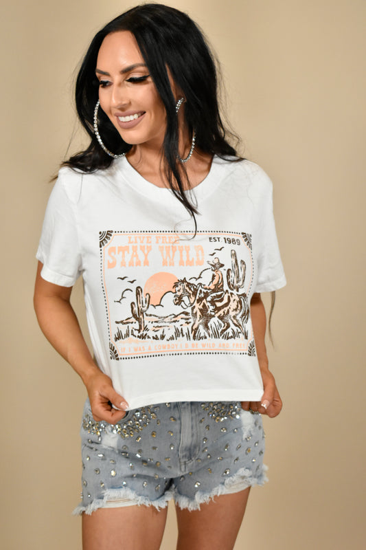 Stay Wild Live Free Wild Crop