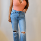 Front V-Cut Coral Tank Bodysuit