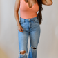 Front V-Cut Coral Tank Bodysuit