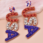 USA Beaded Earrings