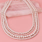 Silver Layered Ball Bead Necklace