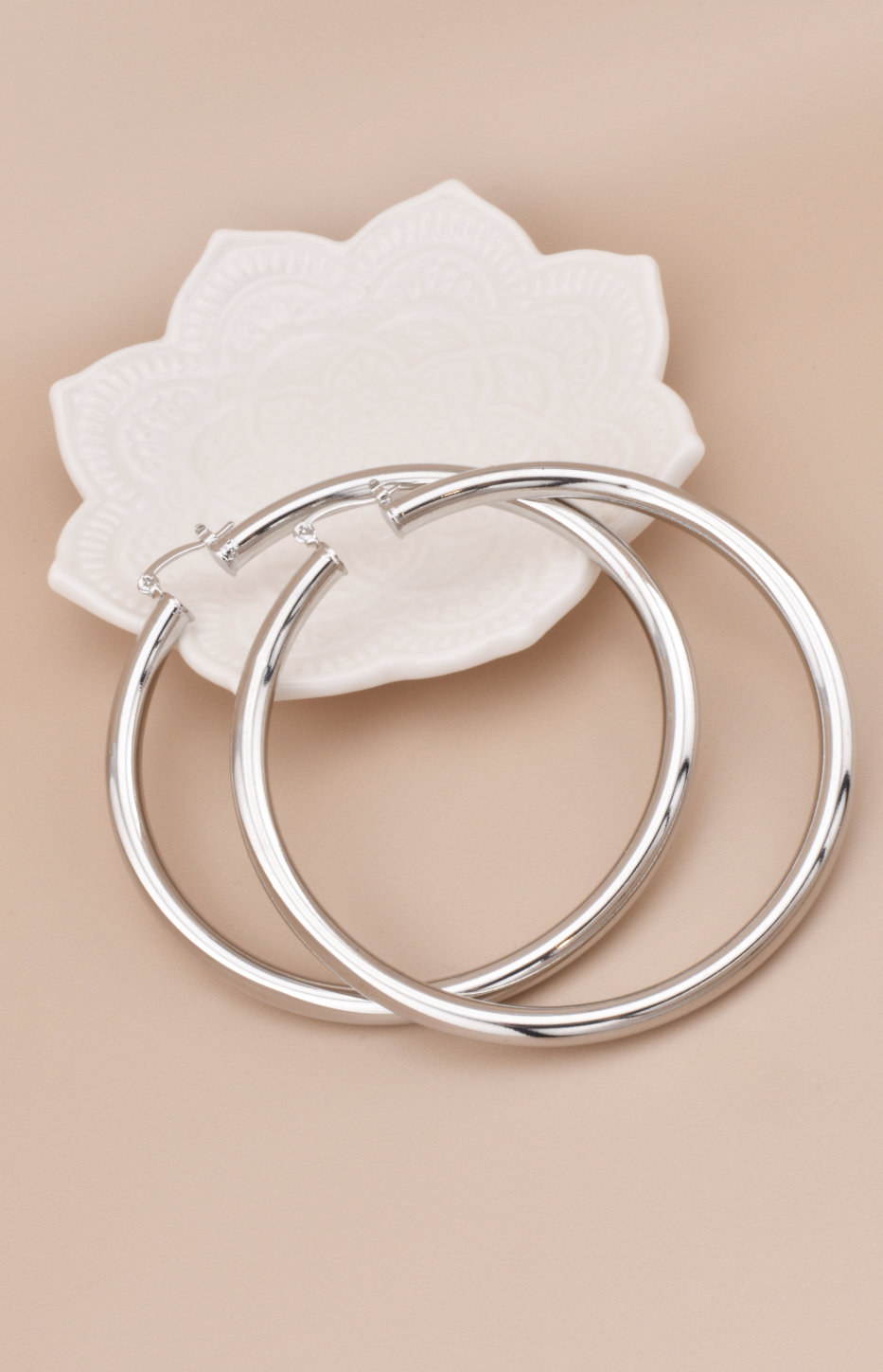 Statement Silver Hoops