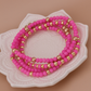 Pink Stackable Bracelets