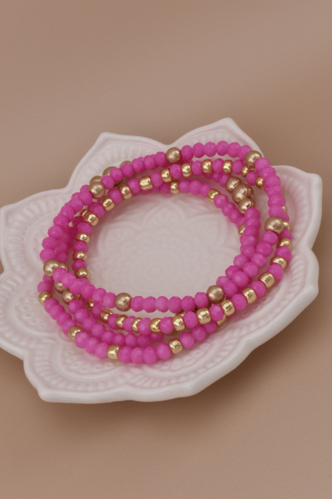 Pink Stackable Bracelets