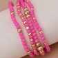 Pink Stackable Bracelets