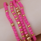 Pink Stackable Bracelets