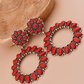 Lainey Red Stone Earrings