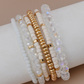 White Layered Bracelets