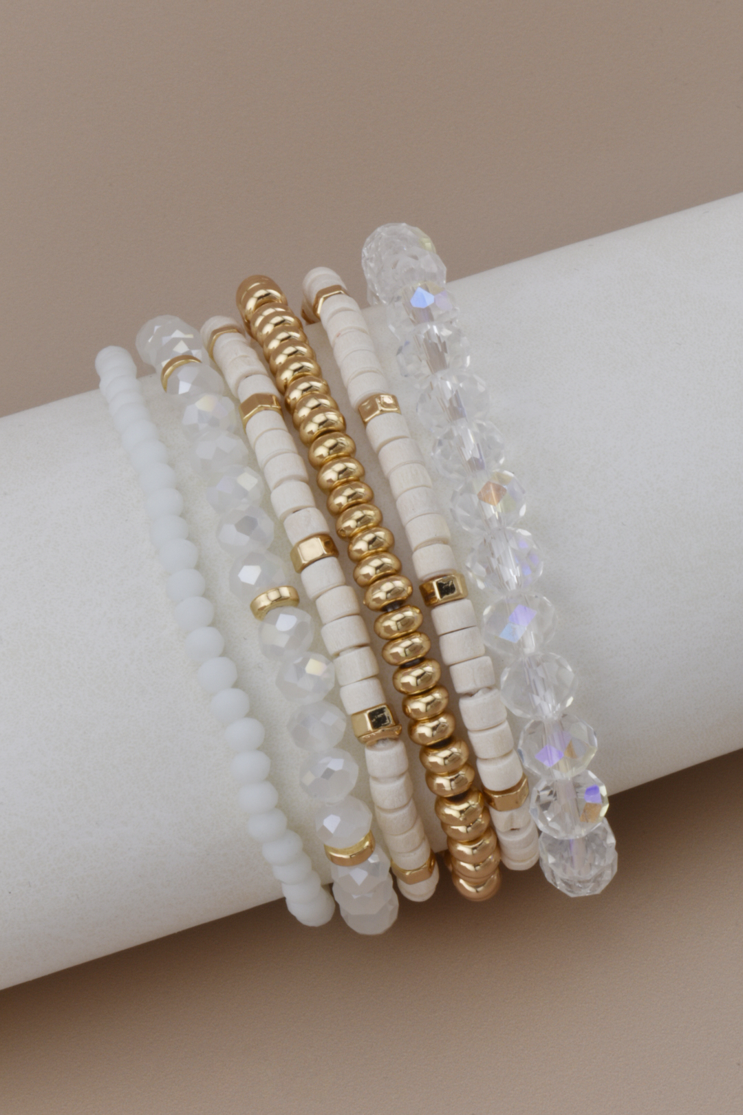 White Layered Bracelets