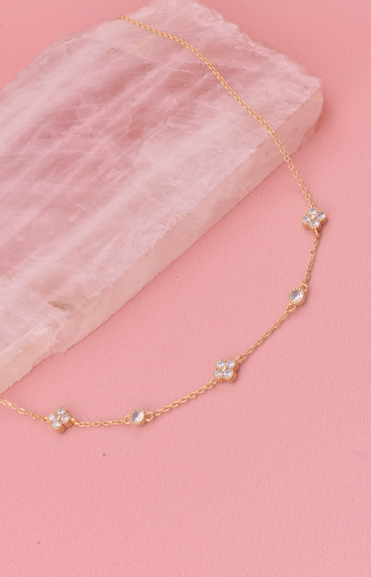 Dainty Chain Clover Necklace