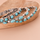 Turquoise Stone Stacked Bracelets