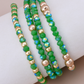 Green Stackable Bracelets