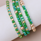 Green Stackable Bracelets