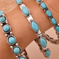 Turquoise Stone Stacked Bracelets