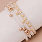 White Stackable Bracelets