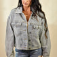 Audrie Rhinestone Denim Jacket