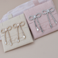 Elvira Rhinestone Bow earrings