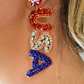 USA Beaded Earrings