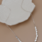 Silver Julia Dainty Bead Necklace