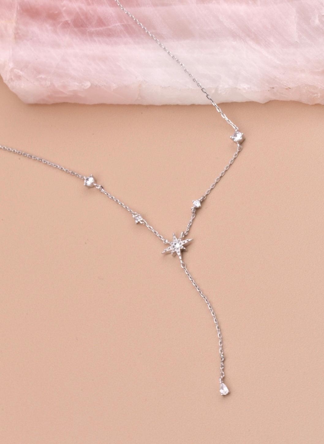 Silver North Star Necklace