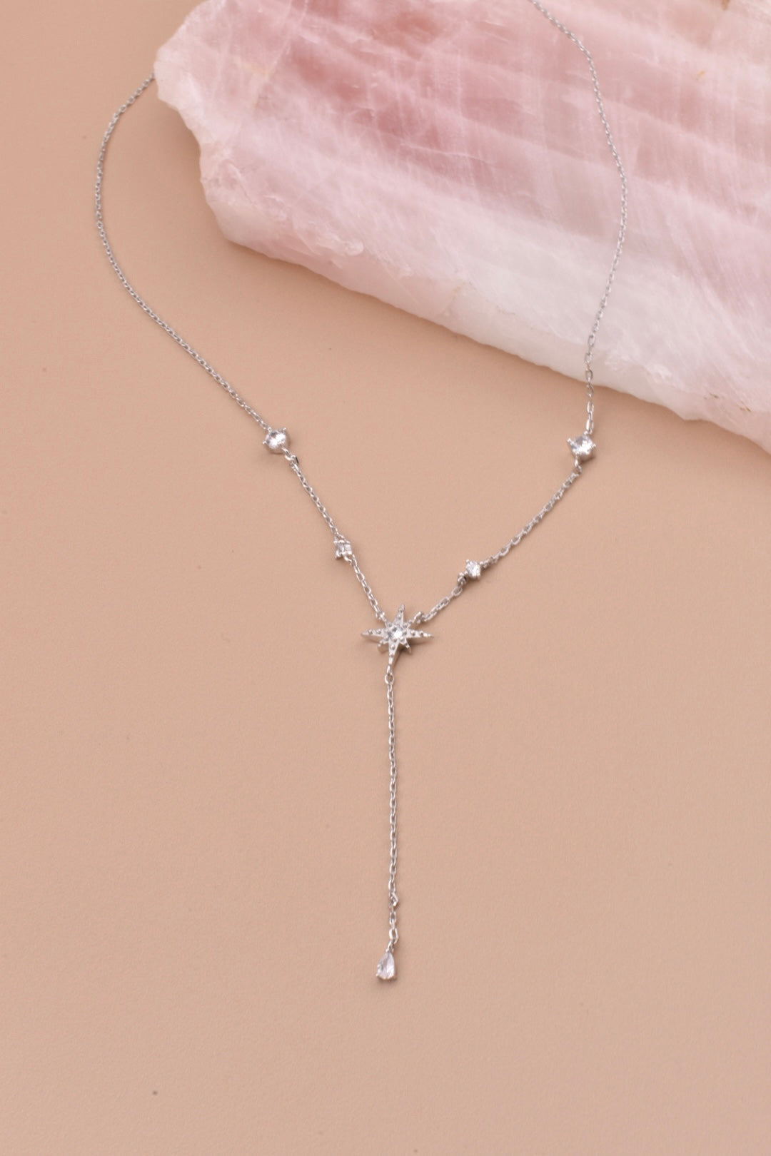 Silver North Star Necklace