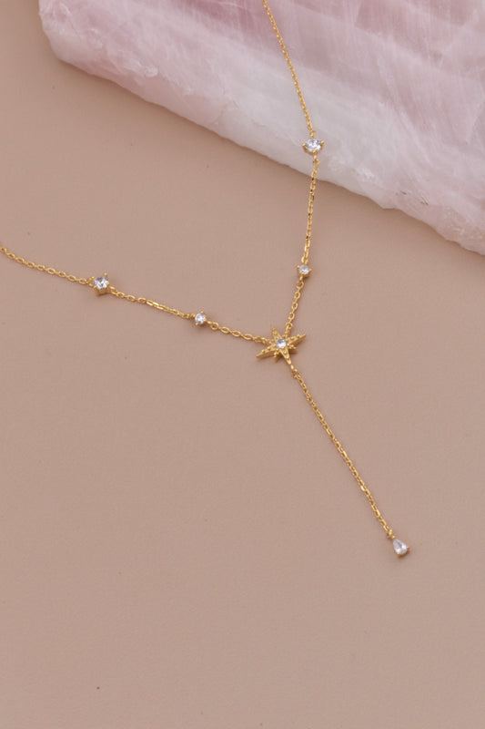 Gold North Star Necklace