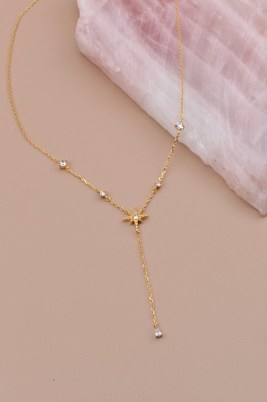 Gold North Star Necklace