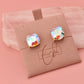 Rhinestone Statement Studs Multi Color