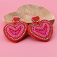 Red & Pink Heart Earrings