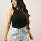 Black One Shoulder Tank