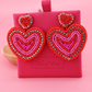 Red & Pink Heart Earrings