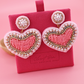 Light Pink Heart Earrings