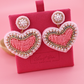 Light Pink Heart Earrings