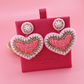 Light Pink Heart Earrings