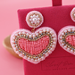 Light Pink Heart Earrings