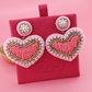 Light Pink Heart Earrings