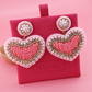 Light Pink Heart Earrings