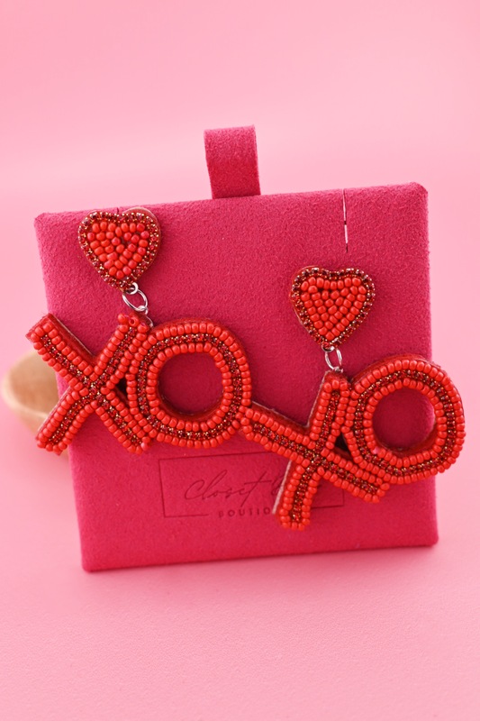 XO Rhinestone Earrings