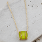 Cushion Cut Softball Necklace