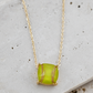 Cushion Cut Softball Necklace