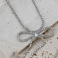 Rhinestone Bow Necklace