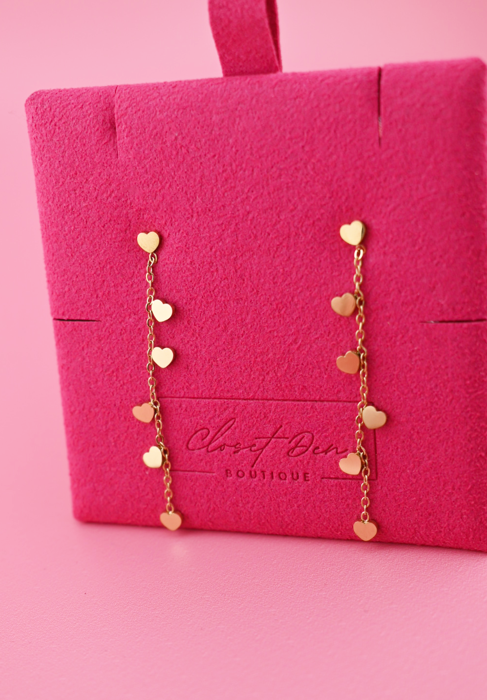 Dainty Gold Heart Earrings