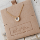 Gold Dainty Round Necklace