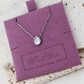 Silver Dainty Teardrop Necklace