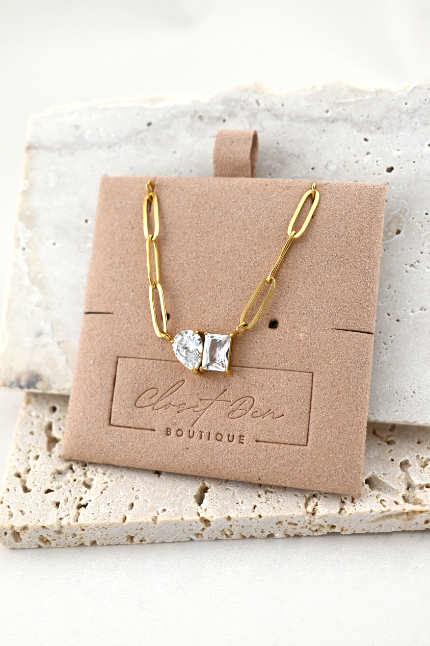 The Golden Glow Duo Necklace