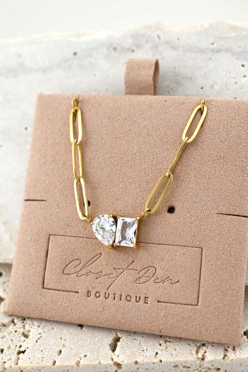 The Golden Glow Duo Necklace
