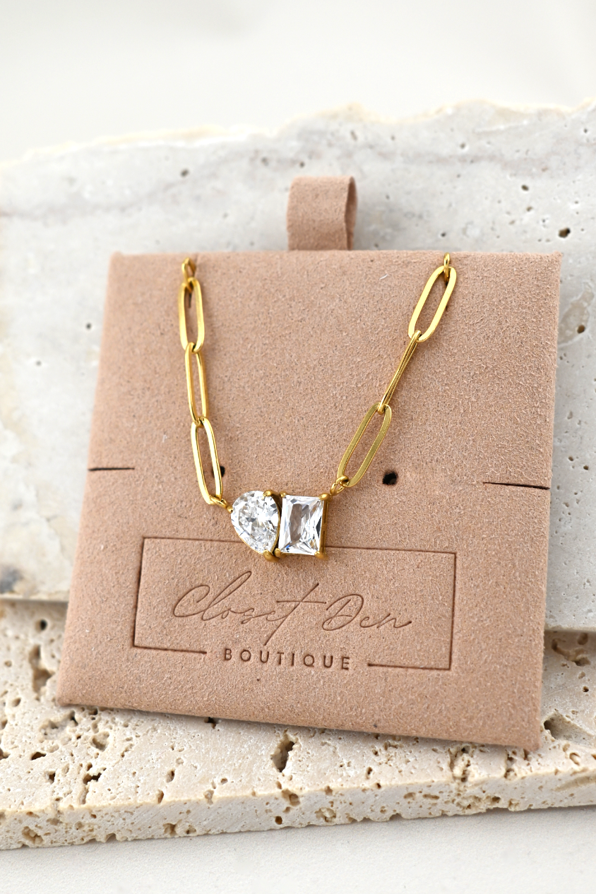 The Golden Glow Duo Necklace