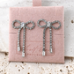Elvira Rhinestone Bow earrings