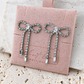 Elvira Rhinestone Bow earrings