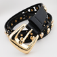 Black Studded Belt